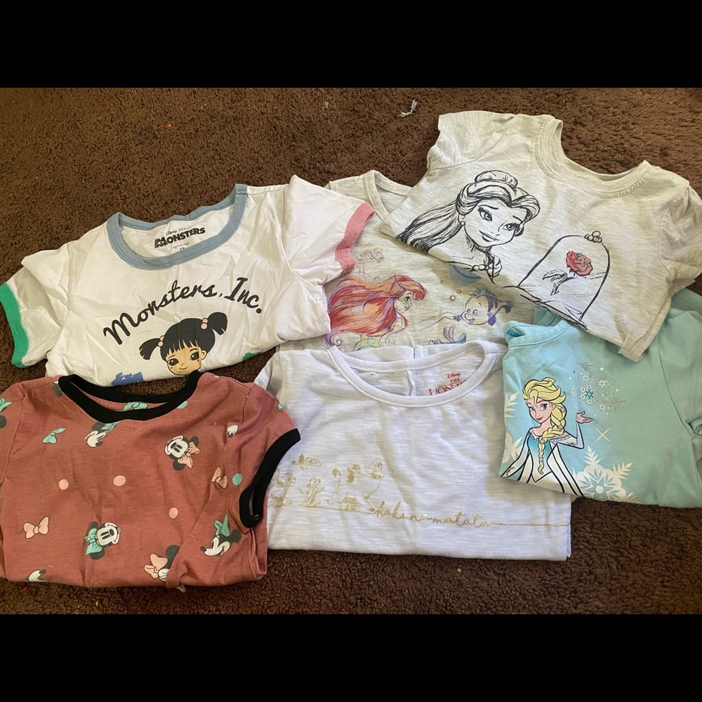 Toddler Disney shirt bundle size 3/4T